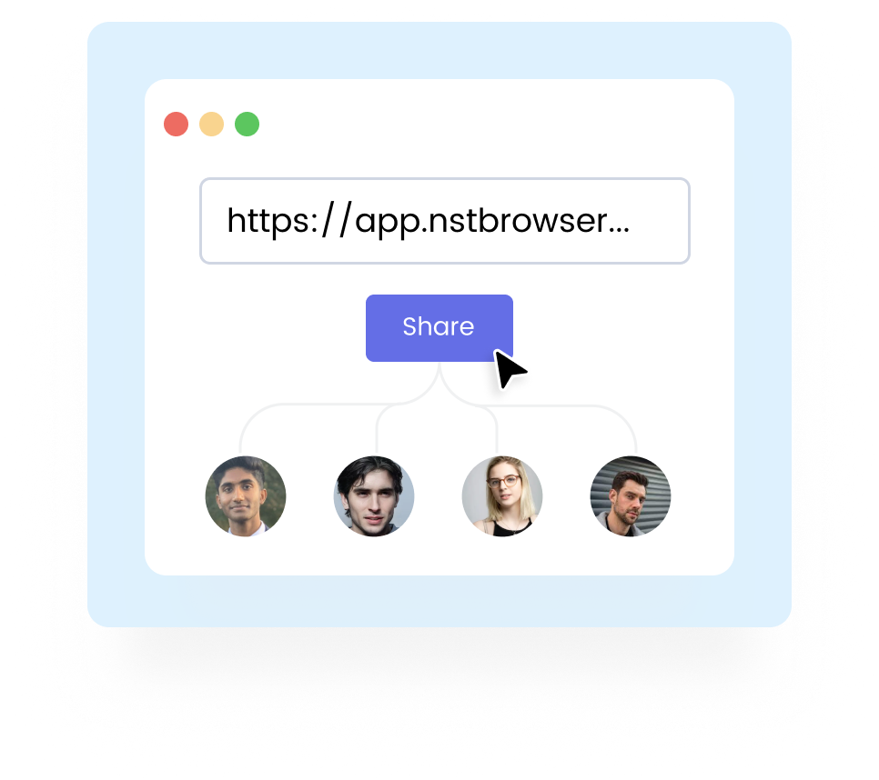 Copy the referral link, share it or put it on your site, and people sign up through the link